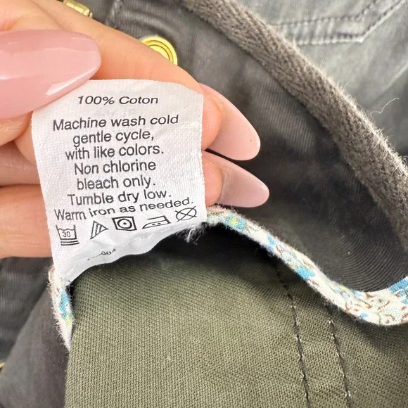 J. Crew Women Field Jacket Size M Petite Olive Relaxed Boyfriend Utility Outdoor - Picture 12 of 13